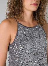 Load image into Gallery viewer, YEST - Pietje Sequin Cami - Grey