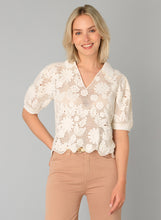 Load image into Gallery viewer, YEST - Tyra Crochet Top - White