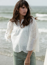 Load image into Gallery viewer, YEST - Sapna Broderie Anglaise Top - White