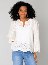Load image into Gallery viewer, YEST - Sapna Broderie Anglaise Top - White