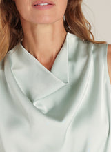 Load image into Gallery viewer, YEST - Desiree Satin Top - Mint Grey