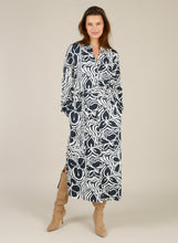 Load image into Gallery viewer, YEST - Puck Shirt Dress - Navy/Off White