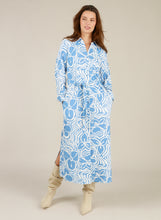 Load image into Gallery viewer, YEST - Puck Shirt Dress - Uniform Blue/Off White