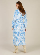 Load image into Gallery viewer, YEST - Puck Shirt Dress - Uniform Blue/Off White