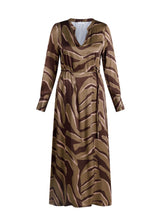 Load image into Gallery viewer, YEST - Uloria Dress - Brown/Olive Green