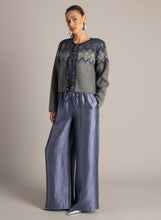 Load image into Gallery viewer, YEST - Ulrike Jacquard Cardigan - Dark Blue