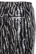 Load image into Gallery viewer, PULZ - GAI - Sequin Pants - Black/Silver