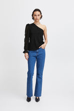 Load image into Gallery viewer, ICHI - Jalani One Shoulder Top - Black