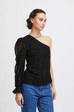 Load image into Gallery viewer, ICHI - Jalani One Shoulder Top - Black