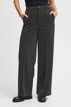 Load image into Gallery viewer, PULZ - Kira - Lurex Stripe Pants - Black Beauty
