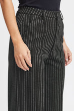 Load image into Gallery viewer, PULZ - Kira - Lurex Stripe Pants - Black Beauty