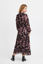 Load image into Gallery viewer, PULZ - Duffy Dress - Fuchsia Black Print