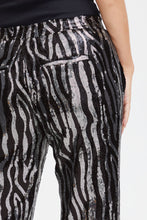Load image into Gallery viewer, PULZ - GAI - Sequin Pants - Black/Silver