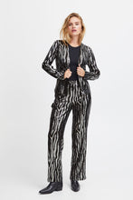 Load image into Gallery viewer, PULZ - GAI Sequin Blazer - Black/Silver
