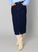 Load image into Gallery viewer, YEST - Barbara Denim Skirt - Dark Blue