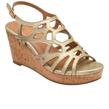 Load image into Gallery viewer, LOTUS - Rhi Wedge Sandal - Gold