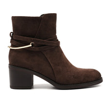 Load image into Gallery viewer, Lunar - Kiki Ankle Boot - Brown Faux Suede