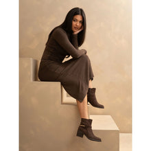 Load image into Gallery viewer, Lunar - Kiki Ankle Boot - Brown Faux Suede