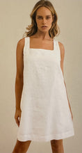 Load image into Gallery viewer, SEESAW - Square Neck Linen Shift Dress - White
