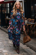 Load image into Gallery viewer, Hope & Ivy - Twila Midi Dressn - Navy