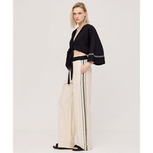 Load image into Gallery viewer, ACCESS - Tie Front Blouse - Black