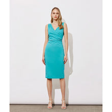 Load image into Gallery viewer, ACCESS - Gathered Midi Dress - Lagoon