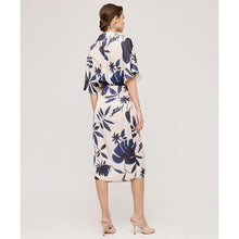 Load image into Gallery viewer, ACCESS - Floral Wrap Dress - Navy