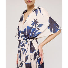 Load image into Gallery viewer, ACCESS - Floral Wrap Dress - Navy