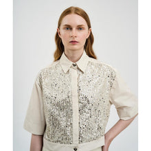 Load image into Gallery viewer, ACCESS - Sequin Shirt - Vanilla