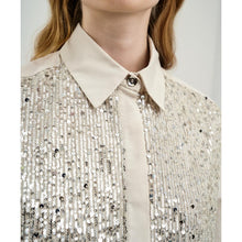 Load image into Gallery viewer, ACCESS - Sequin Shirt - Vanilla