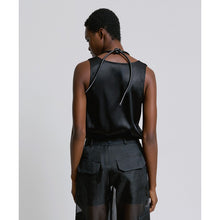 Load image into Gallery viewer, ACCESS - Satin Sleeveless Top - Black