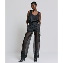 Load image into Gallery viewer, ACCESS - Satin Sleeveless Top - Black