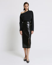 Load image into Gallery viewer, ACCESS - Vinyl Detail Top - Black