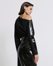 Load image into Gallery viewer, ACCESS - Vinyl Detail Top - Black