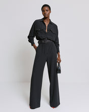 Load image into Gallery viewer, ACCESS - Pin Striped Jumpsuit - Black