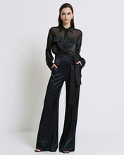 Load image into Gallery viewer, ACCESS - Muslin & Satin Shirt - Black