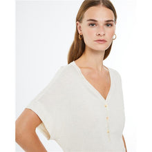 Load image into Gallery viewer, Paz Torras - V Neck Top - Beige
