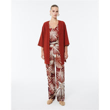 Load image into Gallery viewer, Paz Torra - Tropical Print Pants - Granate