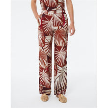 Load image into Gallery viewer, Paz Torra - Tropical Print Pants - Granate