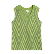 Load image into Gallery viewer, Paz Torras - Geo Knit Top - Green