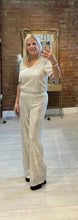 Load image into Gallery viewer, ICHI -  Fauci Sequin Top ~ Frosted Almond