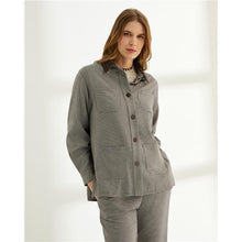 Load image into Gallery viewer, Paz Torras - Tweed Style Jacket - Brown