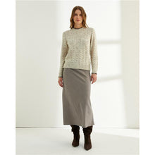Load image into Gallery viewer, Paz Torras - Jumper with Neck and Cuff Detail - Beige