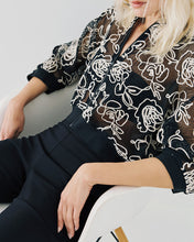 Load image into Gallery viewer, ACCESS - Embroidered Bomber Jacket - Black