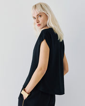 Load image into Gallery viewer, ACCESS - Sleeveless Top With Gold Piping - Black