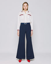 Load image into Gallery viewer, ACCESS - Wide Leg Pants with Turn-up - Navy