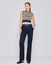 Load image into Gallery viewer, ACCESS - Sleeveless Stripe Knit - Navy