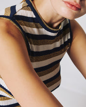 Load image into Gallery viewer, ACCESS - Sleeveless Stripe Knit - Navy