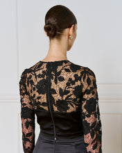 Load image into Gallery viewer, ACCESS - Lace Top with Bow - Black