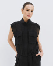 Load image into Gallery viewer, ACCESS - Sleeveless Jacket - Black